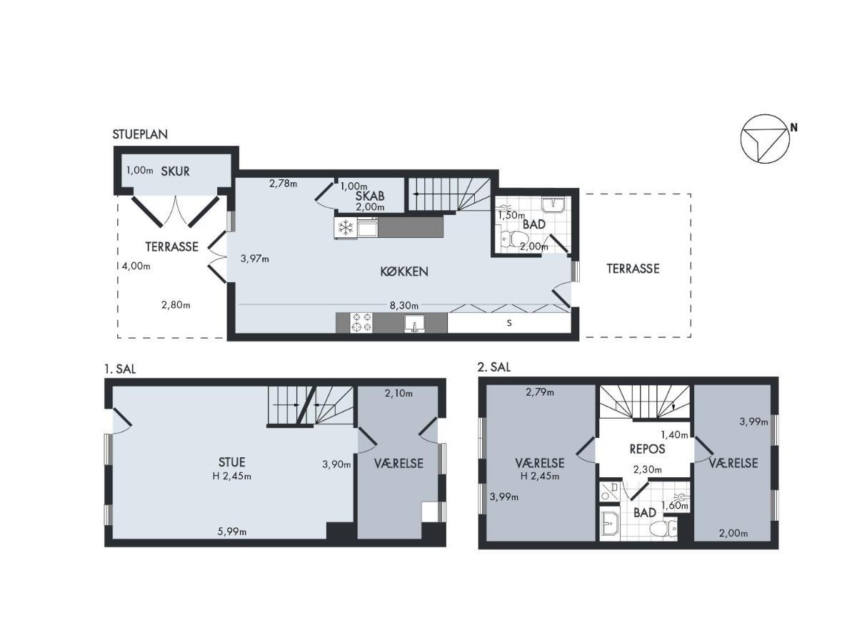 קופנהגן Sanders Field'S - Chic Three-Bedroom Apartment Townhouse With Private Terrace מראה חיצוני תמונה